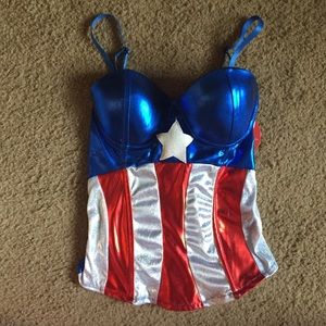 Captain America Halloween corset size small